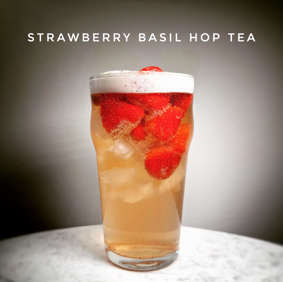 Sparkling Strawberry Basil Hop&nbsp;Tea